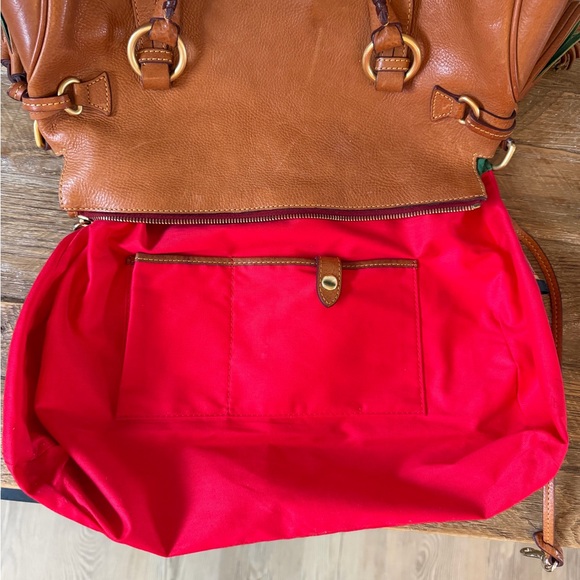 Dooney & Bourke Florentine Rich Brown Leather Satchel Shoulder Bag - Picture 15 of 17